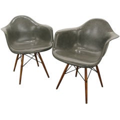 Vintage Pair of Eames 'DAW' Chairs