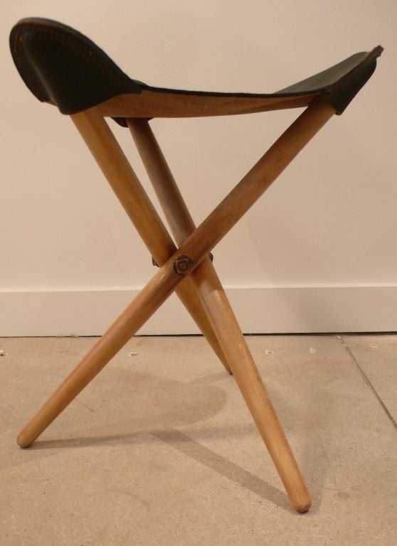 Mid-20th Century Danish Folding Stool