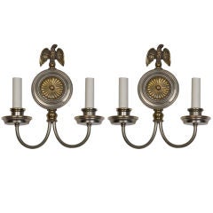 A pair of double-light sconces by E. F. Caldwell
