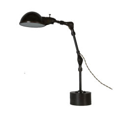 A Vintage machinist's lamp