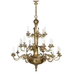 An antique bronze and brass chandelier by E. F. Caldwell 12