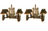 Pair of Tole Chandeliers