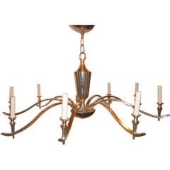 Large Silver Plated Chandelier