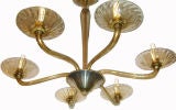 Amber Murano Glass Chandelier