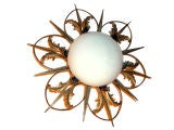Bronze Sunburst Light Fixture