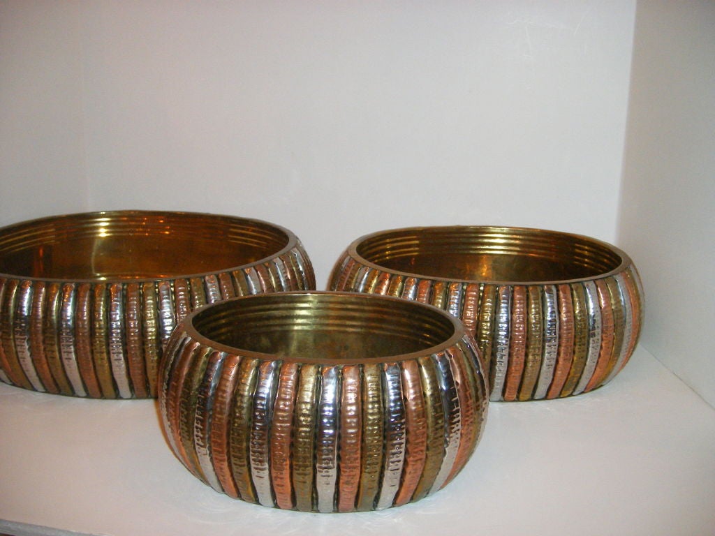 Mid-20th Century Set of 3 Canisters