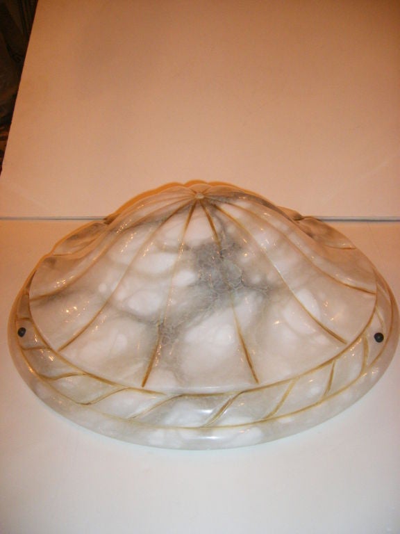 Neo Classic Style Alabaster Light Fixture