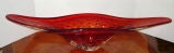 Long Red Murano Vase / Centerpiece