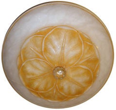 Carved Alabaster Light Fixture
