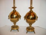 Pair of Gilt Bronze Lamps