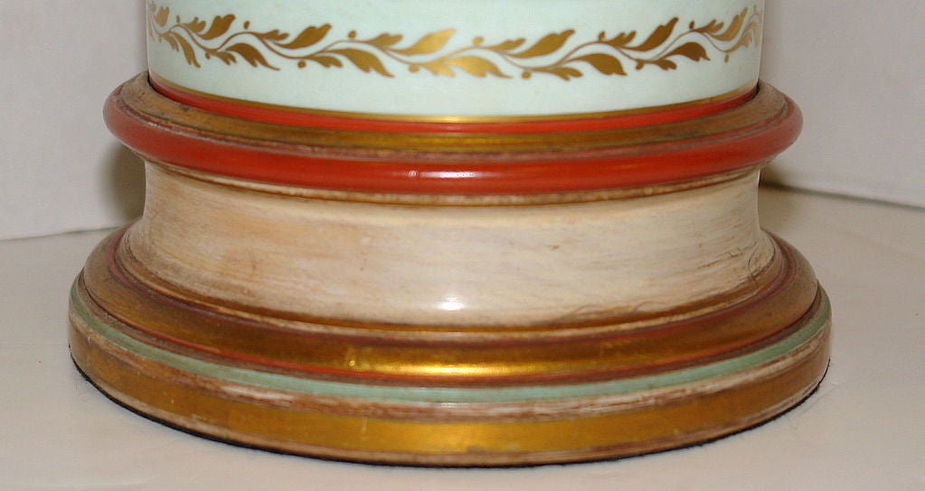 Début du 20ème siècle Lampes de table porcelaine à motifs floraux en vente