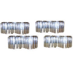 Set of 8 Horizontal Venini Sconces