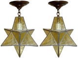Star Shaped Leaded Glass Fixtures
