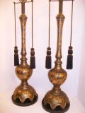 Vintage Large Bronze Lamps