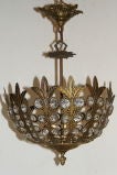 Antique Bronze 
Crystal Light Fixture