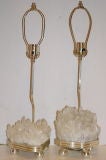 Pair of Rock Crystal Table Lamps