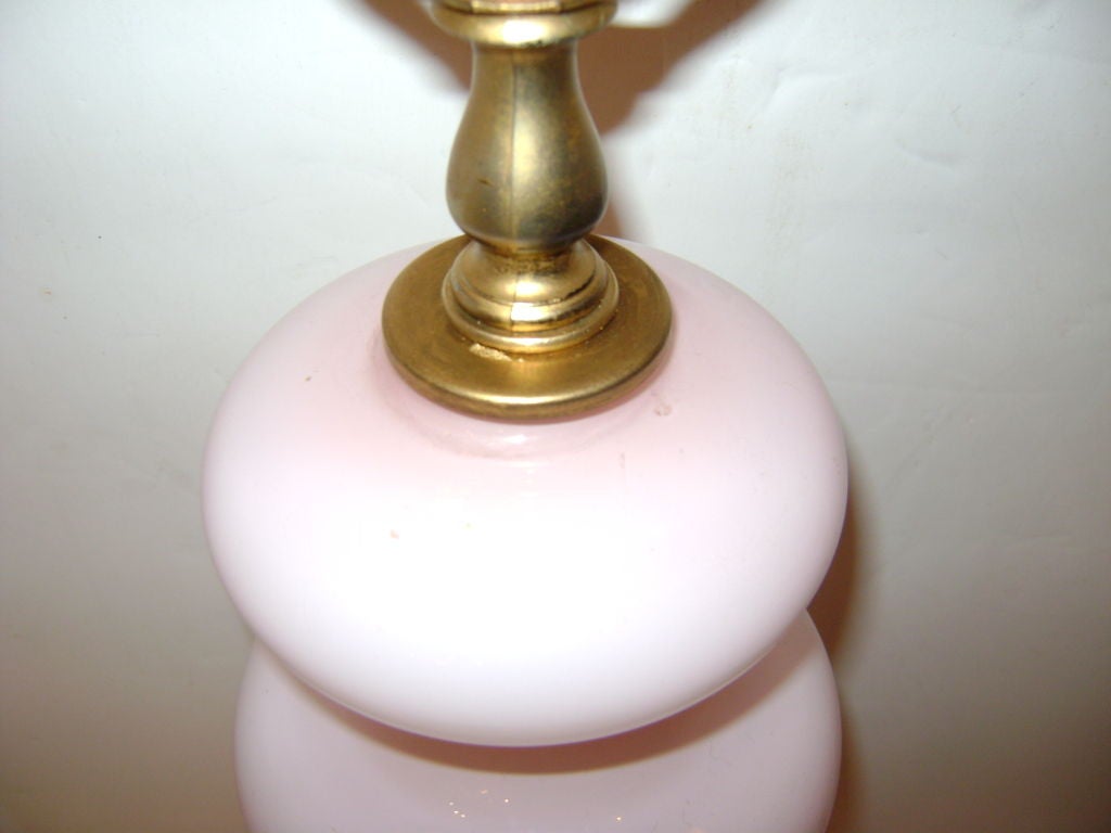 Opaline Glass Table Lamps In Good Condition In New York, NY