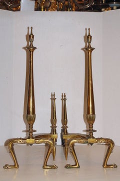 Bronze Andirons
