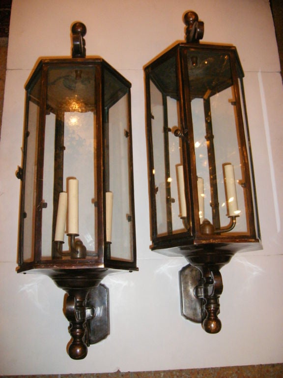 Set of 4 Large Outdoor Lanterns