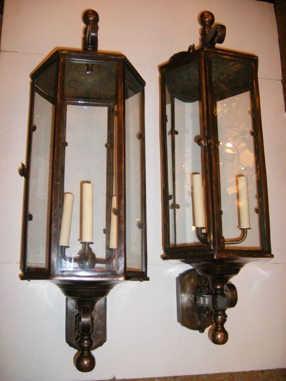 Set of 4 Large Outdoor Lanterns 2