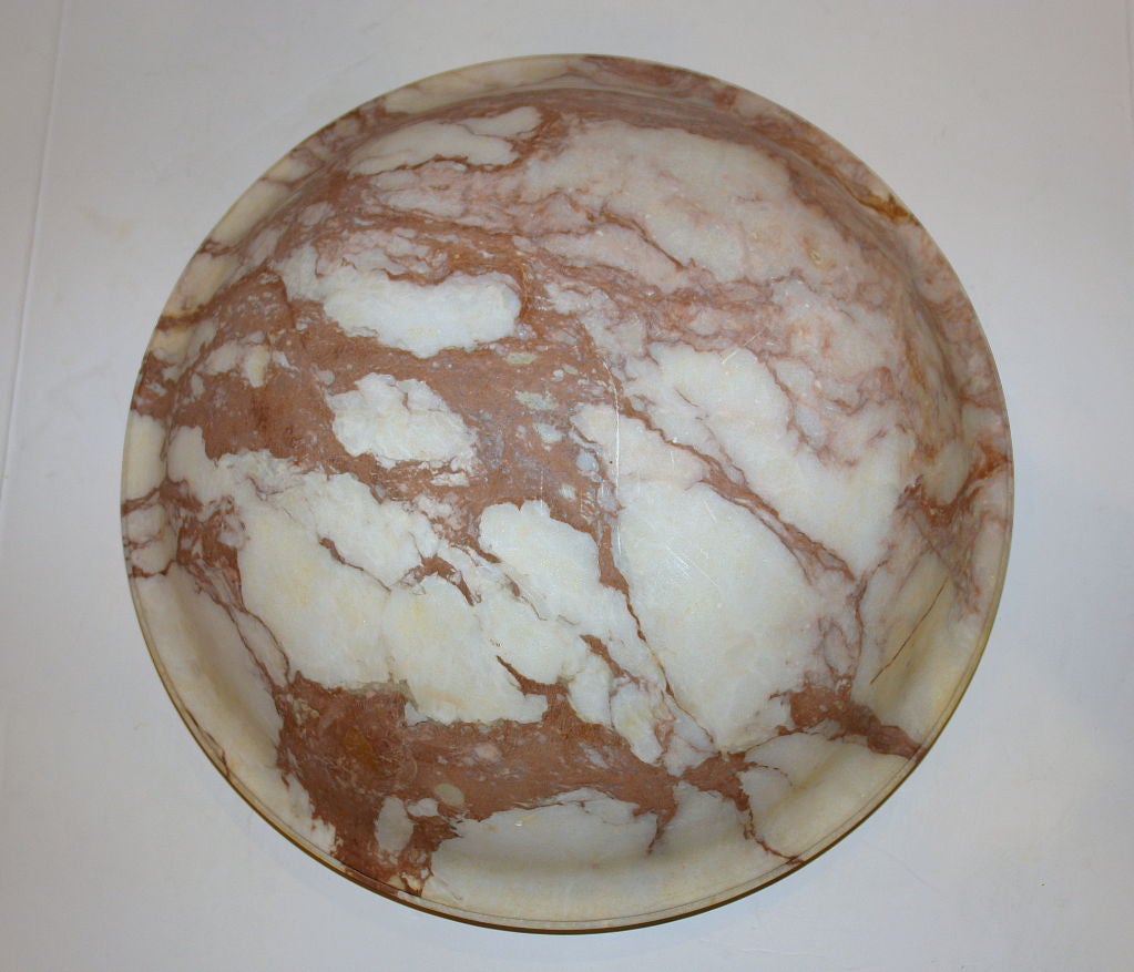 Terracota Alabaster Light Fixture