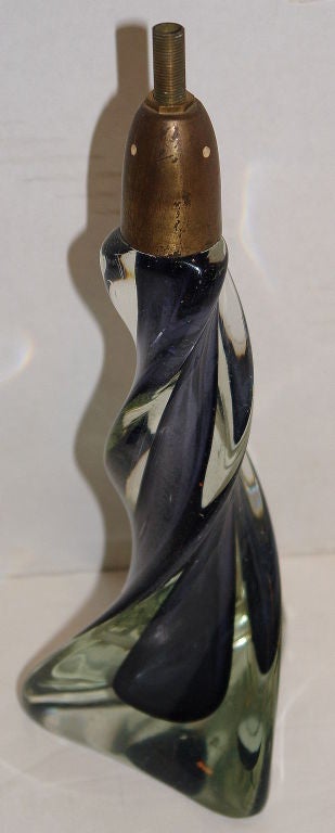 Italian Single Venetian Glass Table Lamp