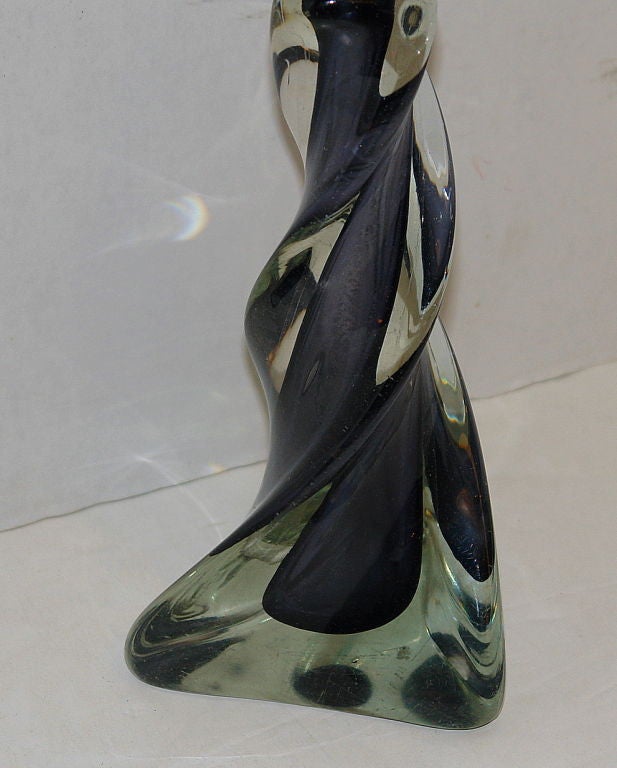 Mid-20th Century Single Venetian Glass Table Lamp