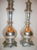 Antique Mercury Glass Table Lamps