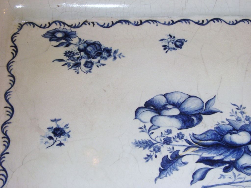 Swedish Blue and White Porcelain Top Table 3