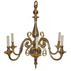 Silver Plated English Chandelier