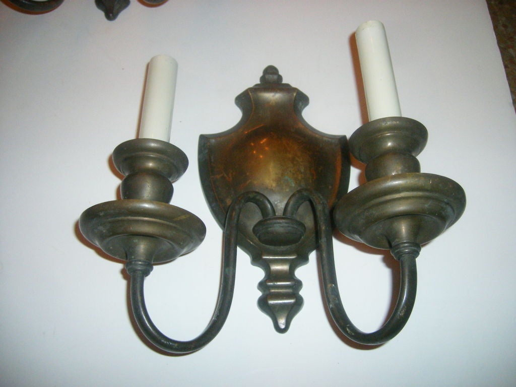 American Caldwell Bronze Sconces For Sale