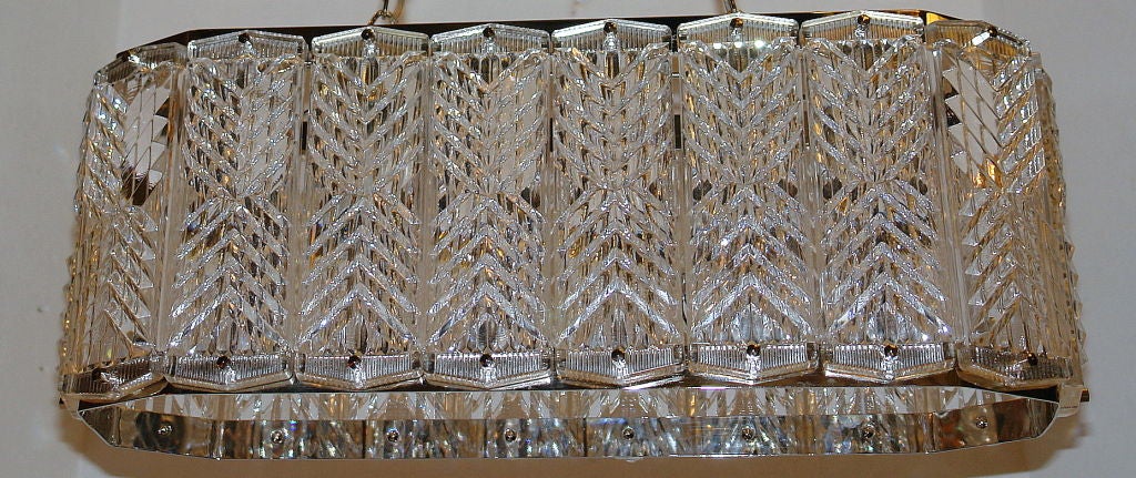 Orrefors Glass Horizontal Light Fixture
