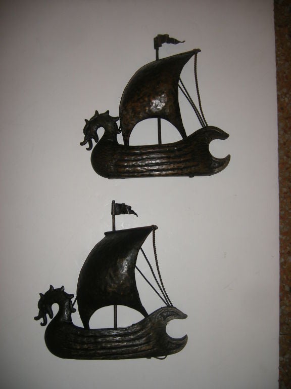Italian Boat Shaped Sconces For Sale at 1stdibs