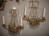 Pair of Crystal Sconces