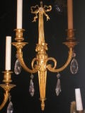 Bronze Sconces with Rock Crystal Drops