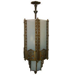 Art Deco Bronze Lantern