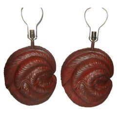 Shell Shaped Porcelain Lamps