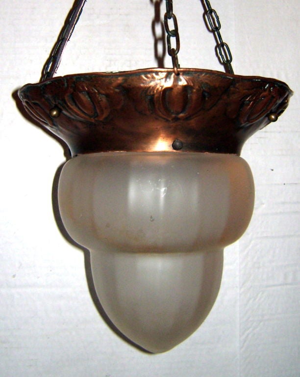 Hammered Copper Light Fixture