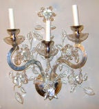 Set of  8 Silvered Bagues Sconces