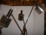 Italian Nickel Plated Floor Lamp