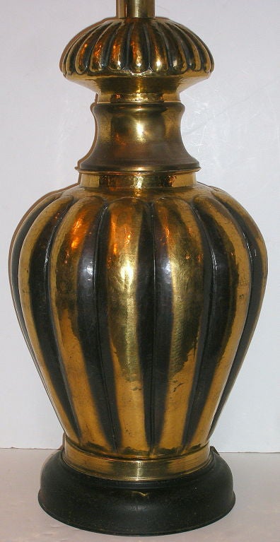 large brass lamp