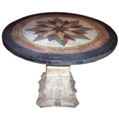 MARBLE TOP SIDE TABLE