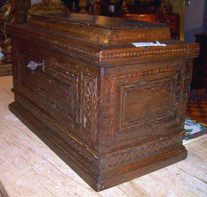Italian 16TH CENTURY ITALIAN INTARSIA BOX