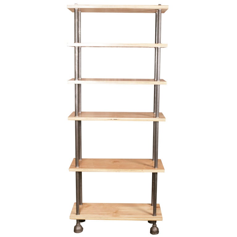 Shelving Unit, Storage Bookcase Industrial Style