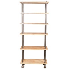 Shelving Unit, Storage Bookcase Industrial Style