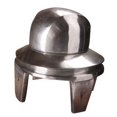Vintage Polished Aluminum Hat Block Mold