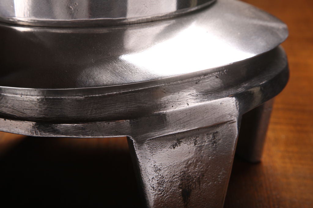 Polished Metal Hat Block from Boon & Lane, Luton Beds, England. Boon & Lane has been supplying hat manufacturers ladies and gents styles wood and metal blocks for the hat industry since the 19th century.
Over the years they have produced over 7000
