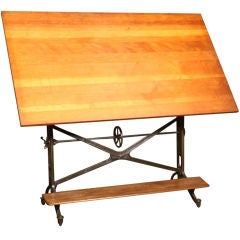 Vintage "American Eagle" Adjustable Drafting Table