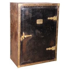 Antique Bramhall Deane, Co. Galvanized Steel Cabinet