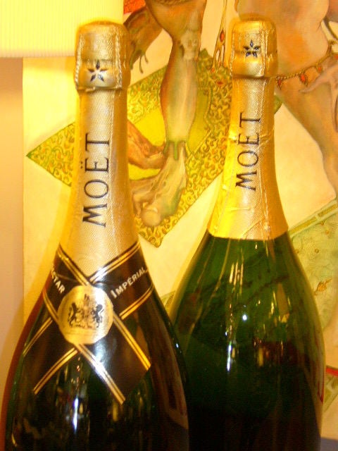French Massive Moet & Chandon Champagne Bottles Mathusalem